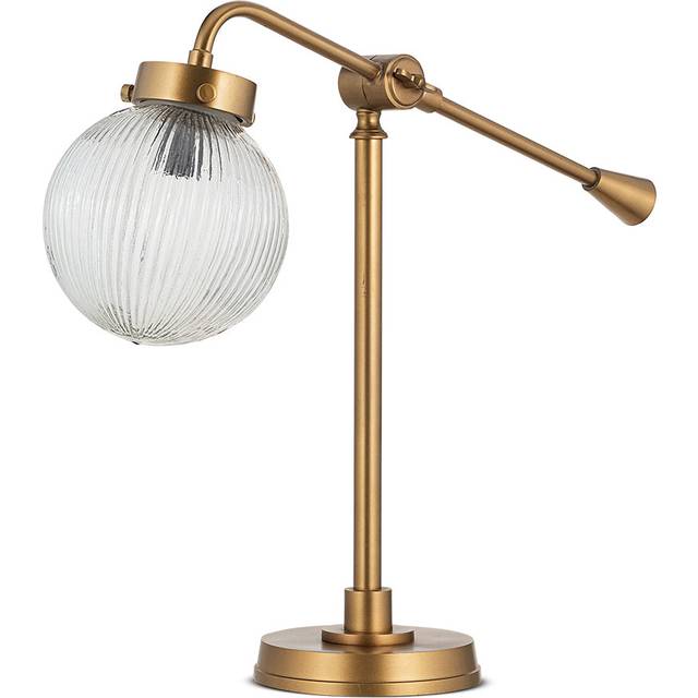 nkuku Sengol Recycled Glass Desk Lamp | Lamps | Antique Brass