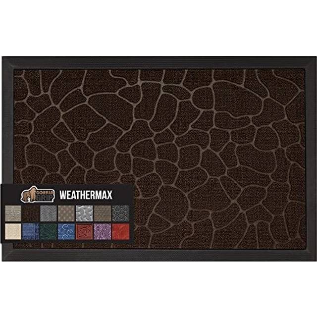 Gorilla Grip All-Season WeatherMax Doormat  72x24 Runner  Durable Natu