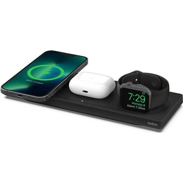 Belkin 3-in-1 trådlös laddplatta med MagSafe