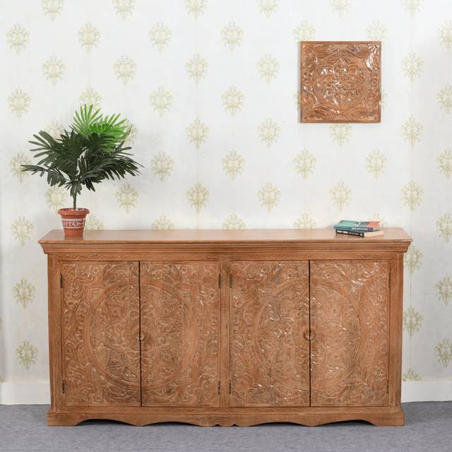 Artwork 175cm Sideboard - Brown (90cm H X 175cm W X 40cm D)