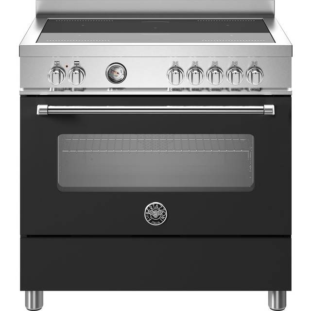 Bertazzoni MAS95I1ENEC Master Series 90cm 5 Induction Top Matt Black Electric Oven Range Cooker