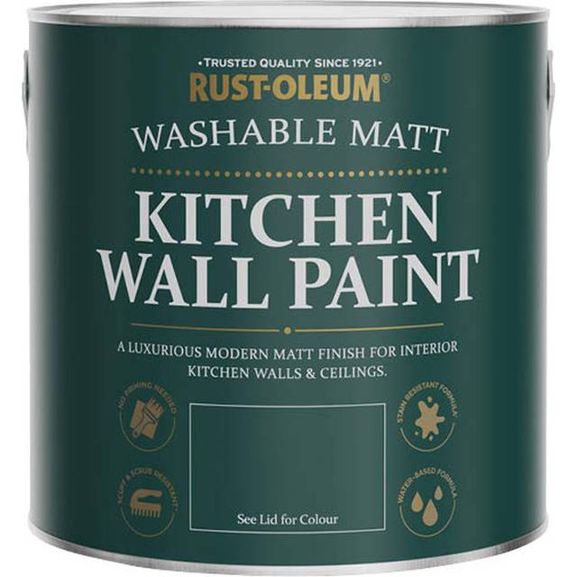 Rust-Oleum Kitchen Wall Paint Matt - Moonstone 2.5L - Moonstone - White