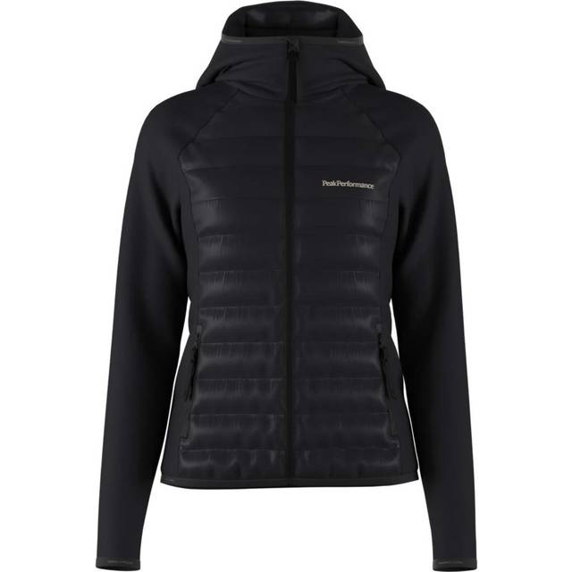 Down Hood W hybridjacka, BLACK, Dam, XL