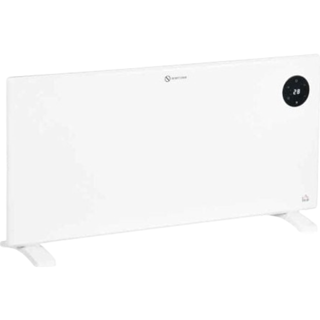 HOMCOM 2000W Electric Convector Heater, Freestanding or Wall Mounted, Space Heater with Adjustable Thermostat, Timer, White