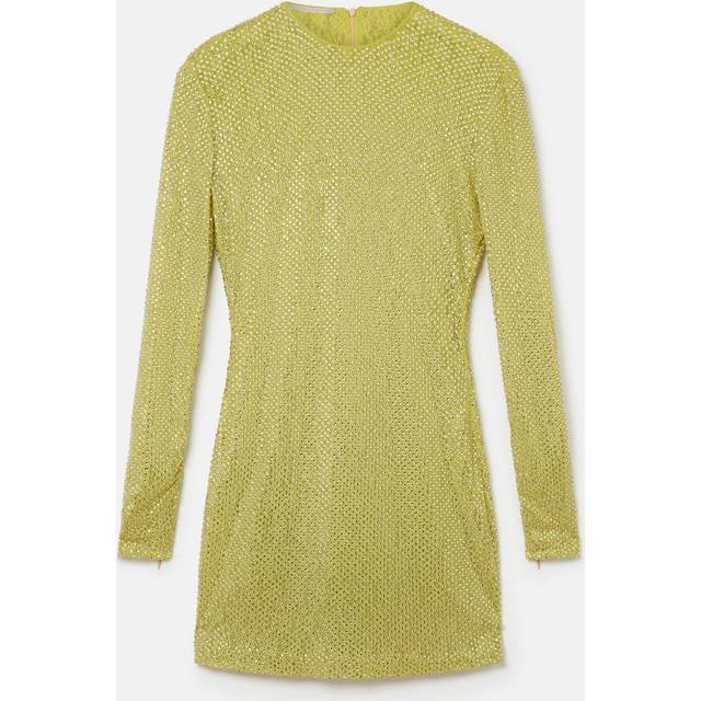Stella McCartney Crystal-embellished minidress - green (UK 6)