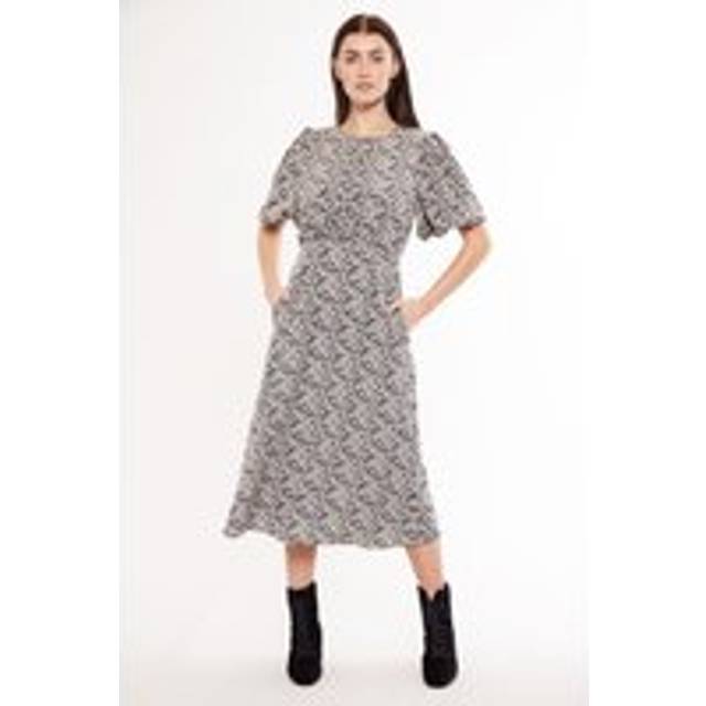 Louche Leonore Ramble Print Balloon Sleeve Midi Dress
