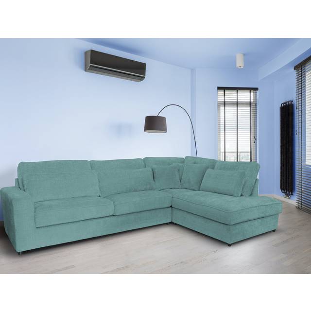 Ecksofa Arve - Turquoise (93cm H X 308cm W X 242cm D)