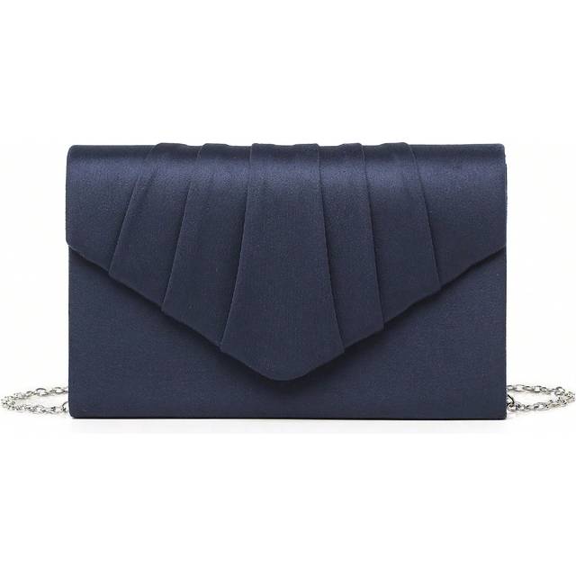 SHEIN Gift Elegant & Fashionable Luxury Velvet Pleated Clutch Bag For Evening Party, Wedding