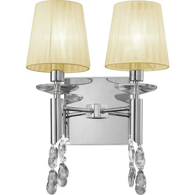 Mantra M3863/S/CS Tiffany Wall Lamp Switched 2+2 Light E14+G9 Polished