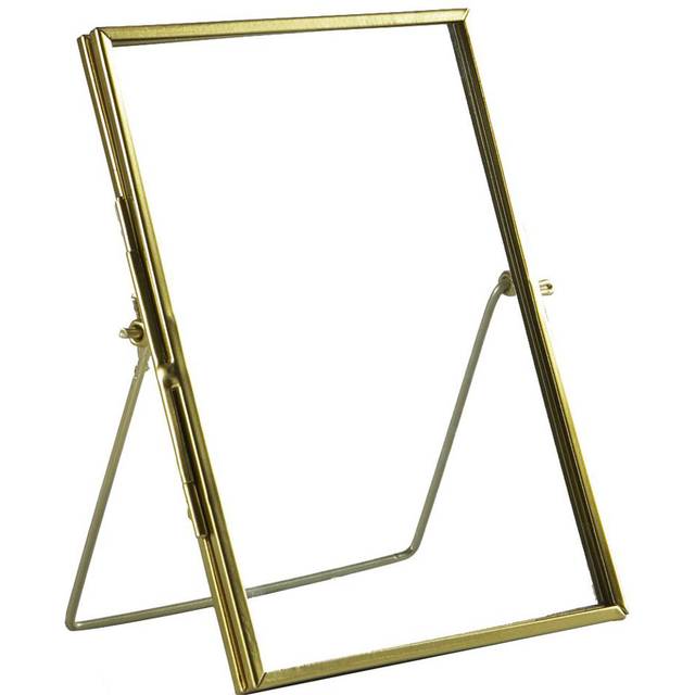 5" x 7" Standing Metal Photo Frame - Gold