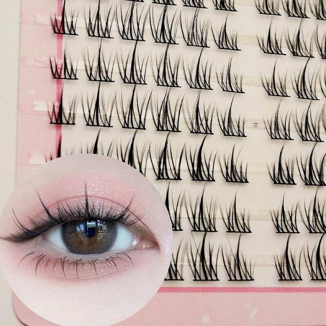 SHEIN 10 Pairs Sunflower Style False Eyelashes With Natural Black Stems For Lengthening And Thickening, Perfect For Makeup And Party Occasions