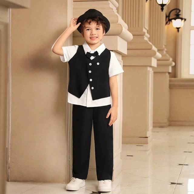 SHEIN Young Boy Gentleman Style Suit