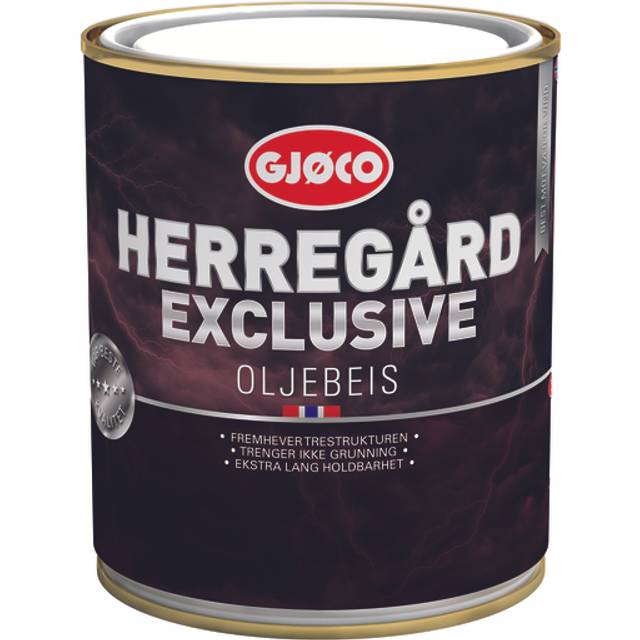 Gjøco Exclusive Oljebeis/Oljelasyr - Framhäver träverkets struktur.