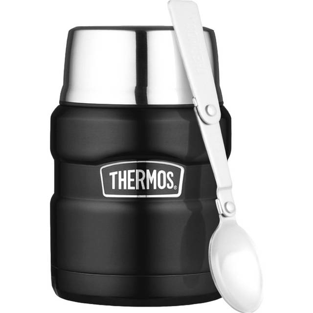King mattermos 0,5 liter, mattsvart - Svart