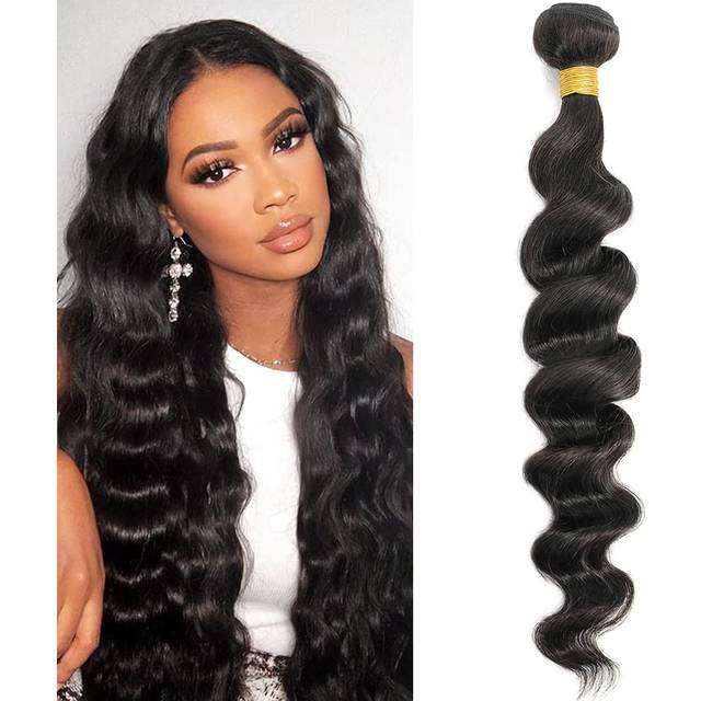 12A Grade Brazilian Virgin Hair Loose Wave One Bundles 32 Inch Virgin Brazilian Remy Loose Deep Wave Human Hair Weave Bundles 100% Real Unprocessed Vi