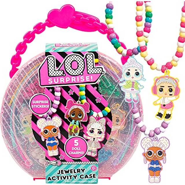 LOL Surprise Jewelry Activity case  create Your Own LOL Surprise Jewelry  Bead Kit great for Travel and On-The-go  100 custom Accessories  DIY Jewelry