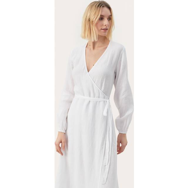 Part Two Elinora Pure Linen Wrap Dress