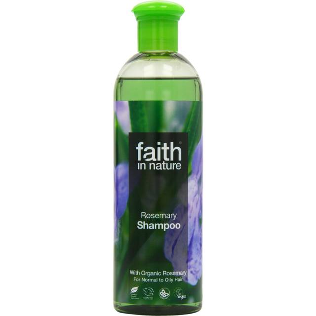 Faith In Nature Natural Rosemary Shampoo, Stimulating for Normal Hair & Scalp, Vegan & Cruelty Free, No SLS, Silciones or Parabens, 400ml