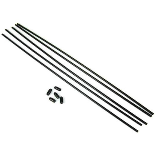 TEKNO RC LLC Antenna Tube Universal w/caps 5pcs TKR5126 Elec Car/Truck Replacement Parts