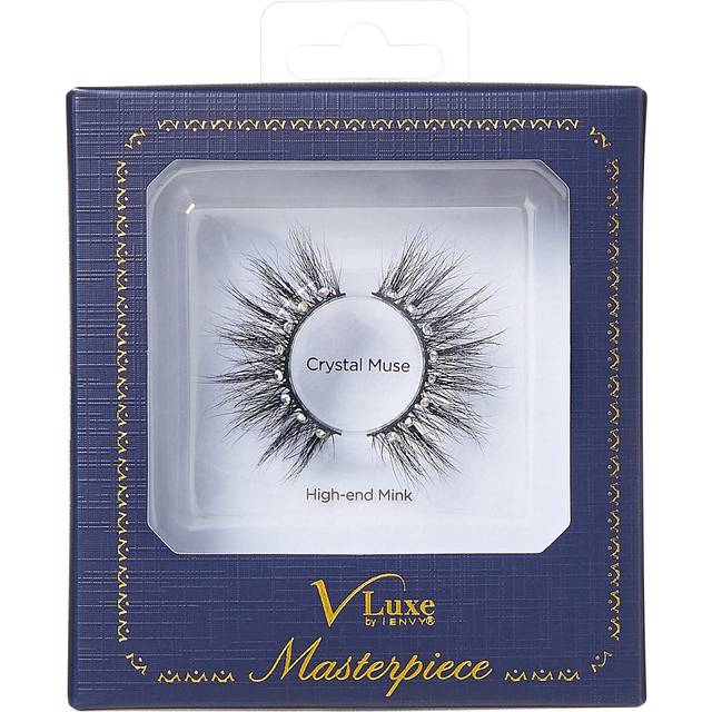 Vluxe by iEnvy Lashes with Rhinestones Masterpiece Mink Lashes  Diamond False Eyelashes (Crystal Muse)