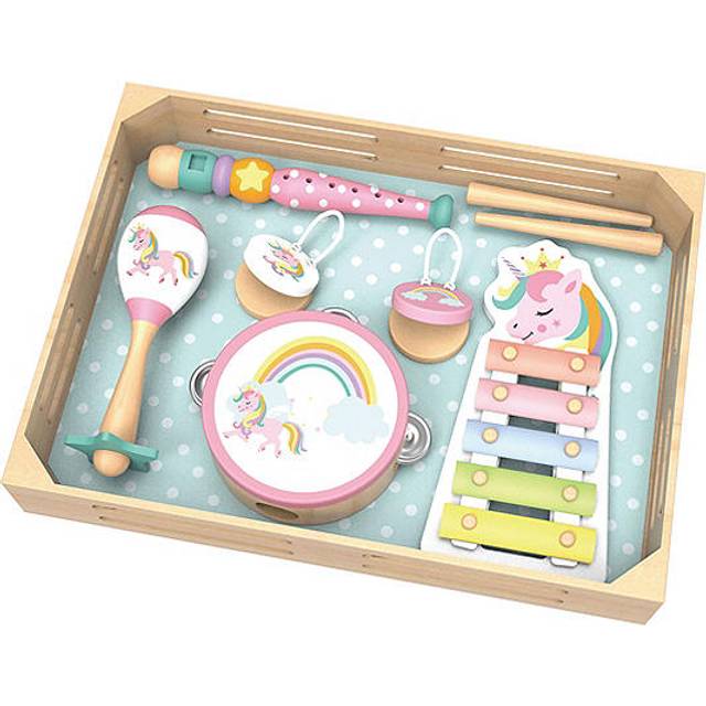 Wooden Tooky Toy Musical Instrument Set - Unicorn
