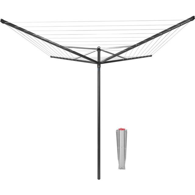 Brabantia Topspinner 50M + Ground Spike - Anthracite, Grey