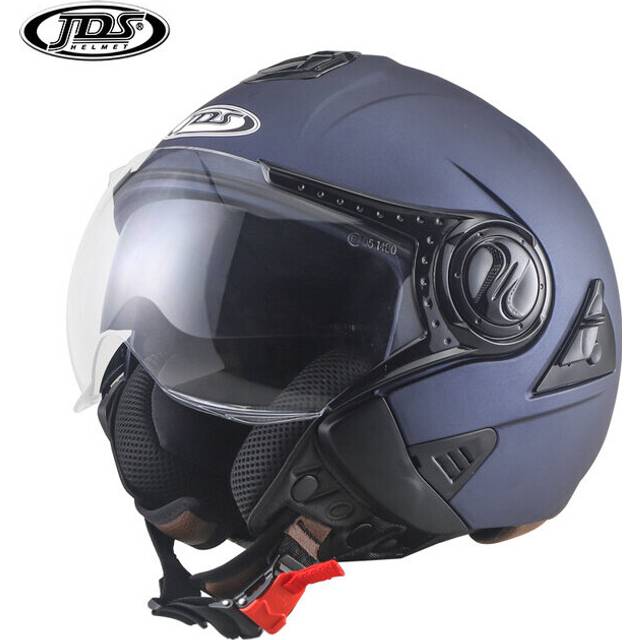 (xL, Color 6) JDS Motorcycle Helmet Double Lens Motocross Racing Helmet Open Face Casco