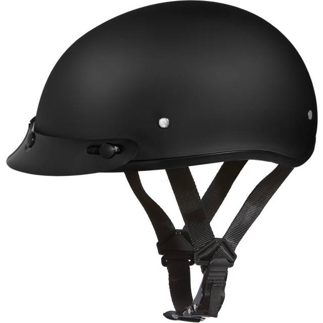 Daytona Helmets Half Skull cap Motorcycle Helmet - DOT Approved Dull B