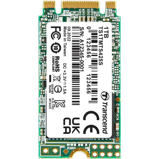 Transcend SSD 425S M.2 1TB Serial ATA III 3D NAND - TS1TMTS425S