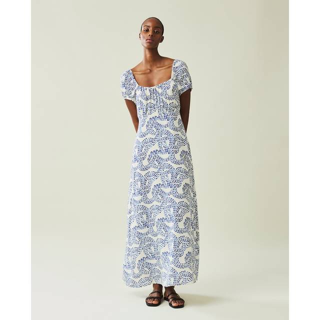 Lexington - Maxiklänning Abigail Dot Print Dress - Blå