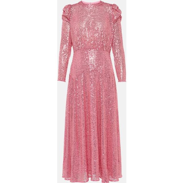 Rixo Cerise sequined midi dress