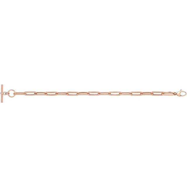 9ct Rose Gold Hollow Bracelet NK449B