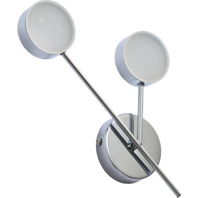 Litecraft Rosalie Wall Light 2 Arm 5W LED Bathroom Fitting - Chrome