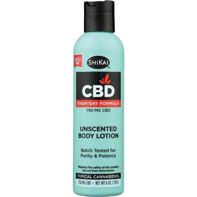 Shikai CBD Body Lotion Everyday Formula Unscented 750 mg CBD - 6 oz