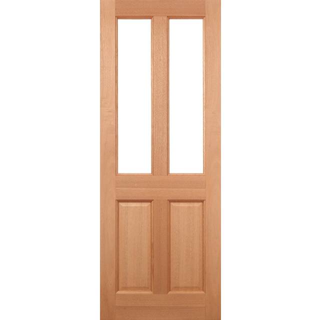 LPD Malton 2L Frosted Glazed External Door 1981 x 838mm Unfinished Hardwood