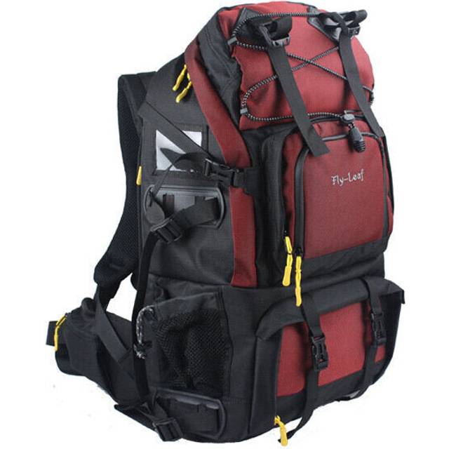 (Red) Flying Leaf FL-303D Shockproof Water-resistant Camera Bag Backpack for Canon for Nikon DLSR Camera Tripod Lens Flash