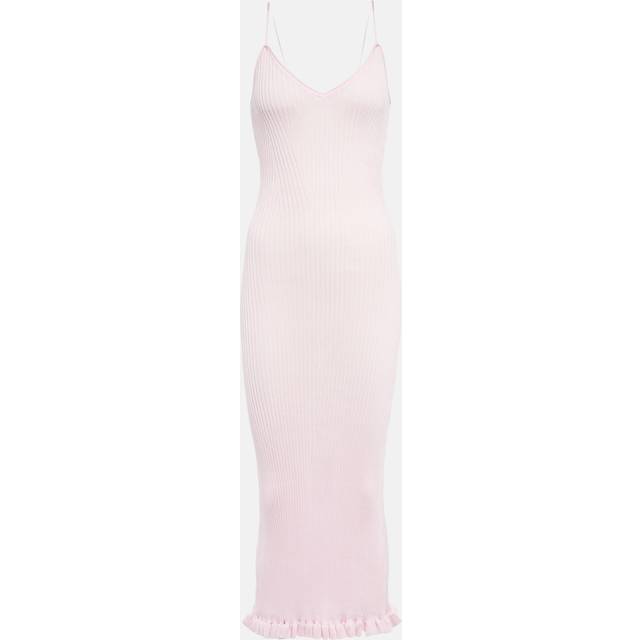 Khaite Nolita ribbed-knit slip dress