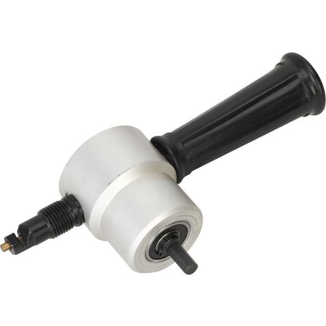 Drill nibbler attachment for electric / air drills - double ended punch - handle