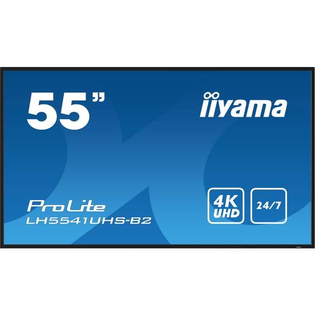 iiyama LH5541UHS-B2 54.6' IPS 4K Display with 500CD Brightness and Multiple Connectivity Options