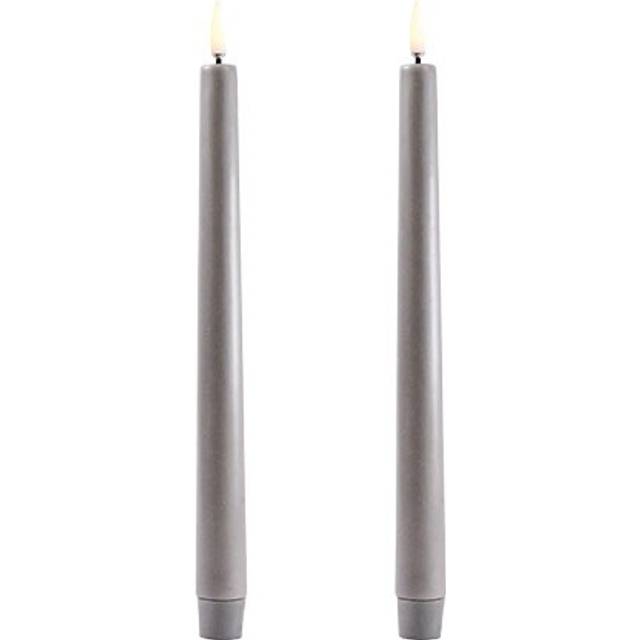 Uyuni Led Kronljus 2,3 x 25,5 Cm Grå - LED-ljus Paraffinvax Grå - UL-TA-GR02325-2