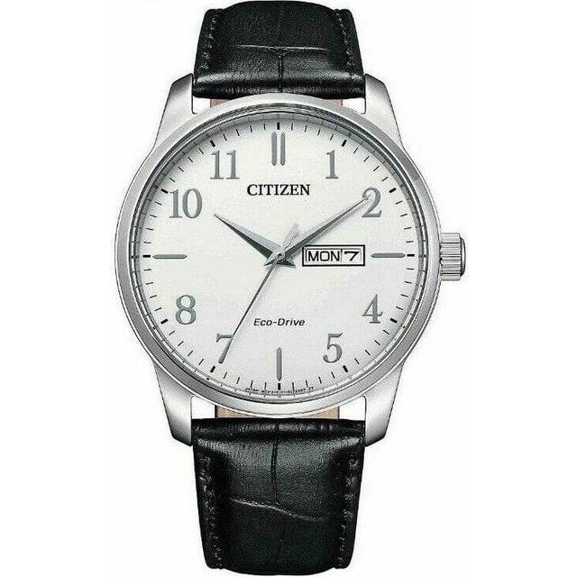 Citizen Herrenuhr Leder Sport Eco Drive BM8550-14AE - silber