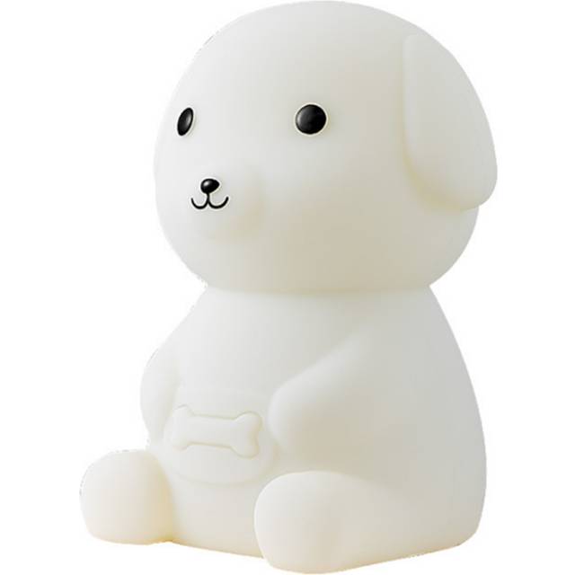 D40 Cute Dog Night Light Portable Animal Lamp for Bedroom Kawaii Room Decor Color Changing Toys Light Up Anime Dog Sleeping Light
