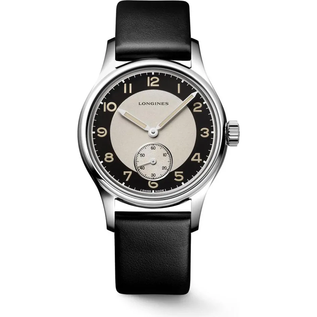 LONGINES Heritage Classic Automatic 38.5MM Tuxedo Men's Watch L2.330.4.93.0 / L23304930 - Black - 38.5 mm