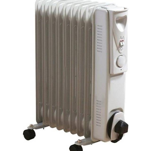 Daewoo HEA1141GE 2000W Oil Filled Radiator in White 3 Heat Settings