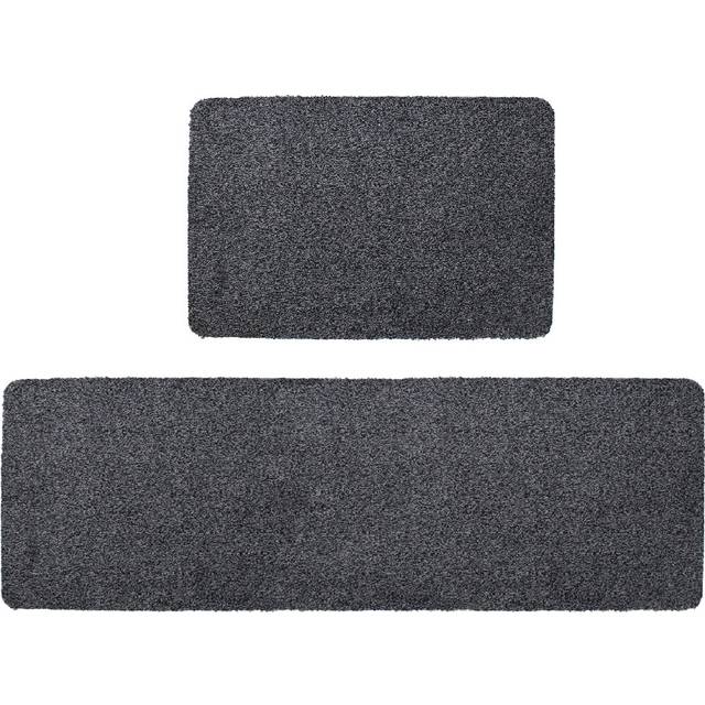 50 W x 75 L cm Non-Slip Indoor Door Mat - Black (50cm W X 75cm L)
