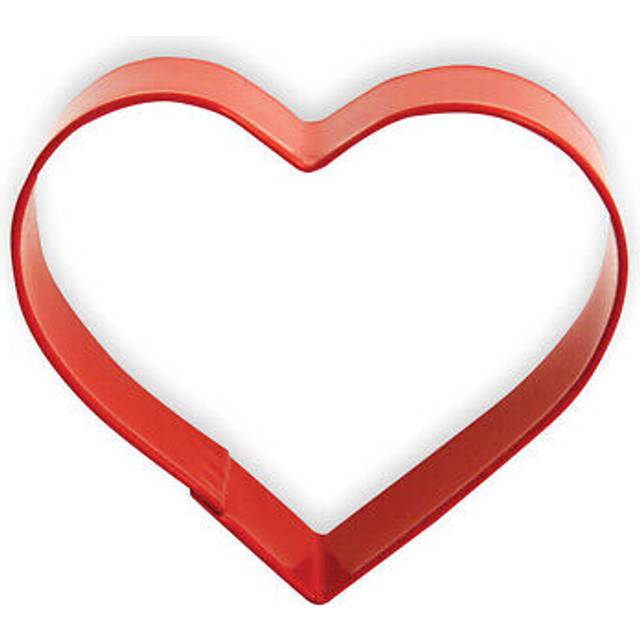 Eddingtons red heart shaped cookie cutter - pastry and biscuit cutter metal 10cm
