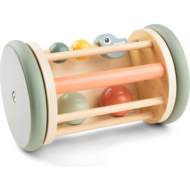 Done by Deer Wooden Rolling Activity Mirror, Birdie