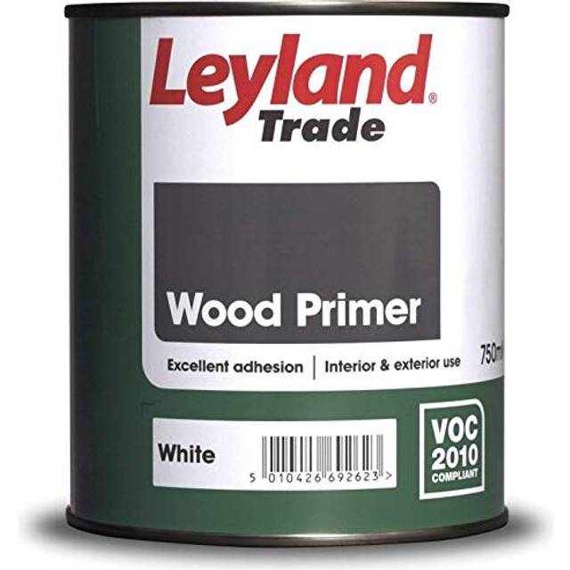Leyland trade wood primer white paint 750ml
