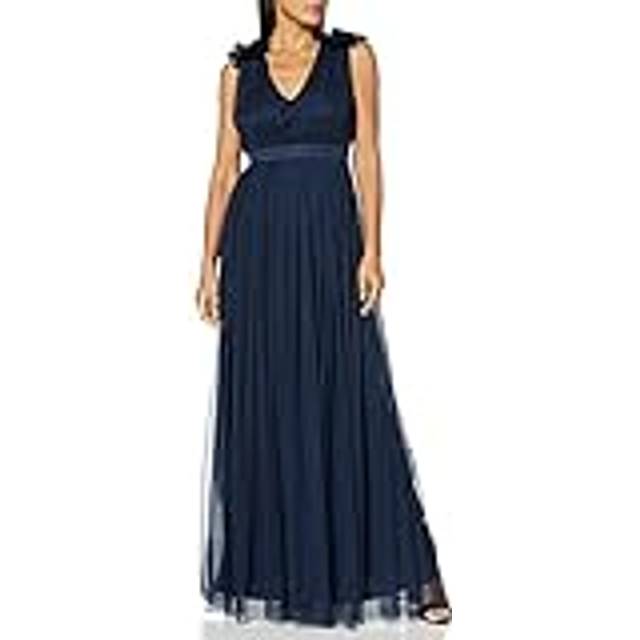 Ruffle Shoulder Maxi Dress - Multi - 8