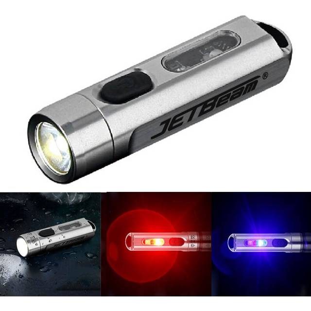 JETBEAM MINI 1 ONE 500LM 5-Colors Multi-purpose EDC Flashlight with UV Light RGB Color Type-C Fast Charging LED Torch